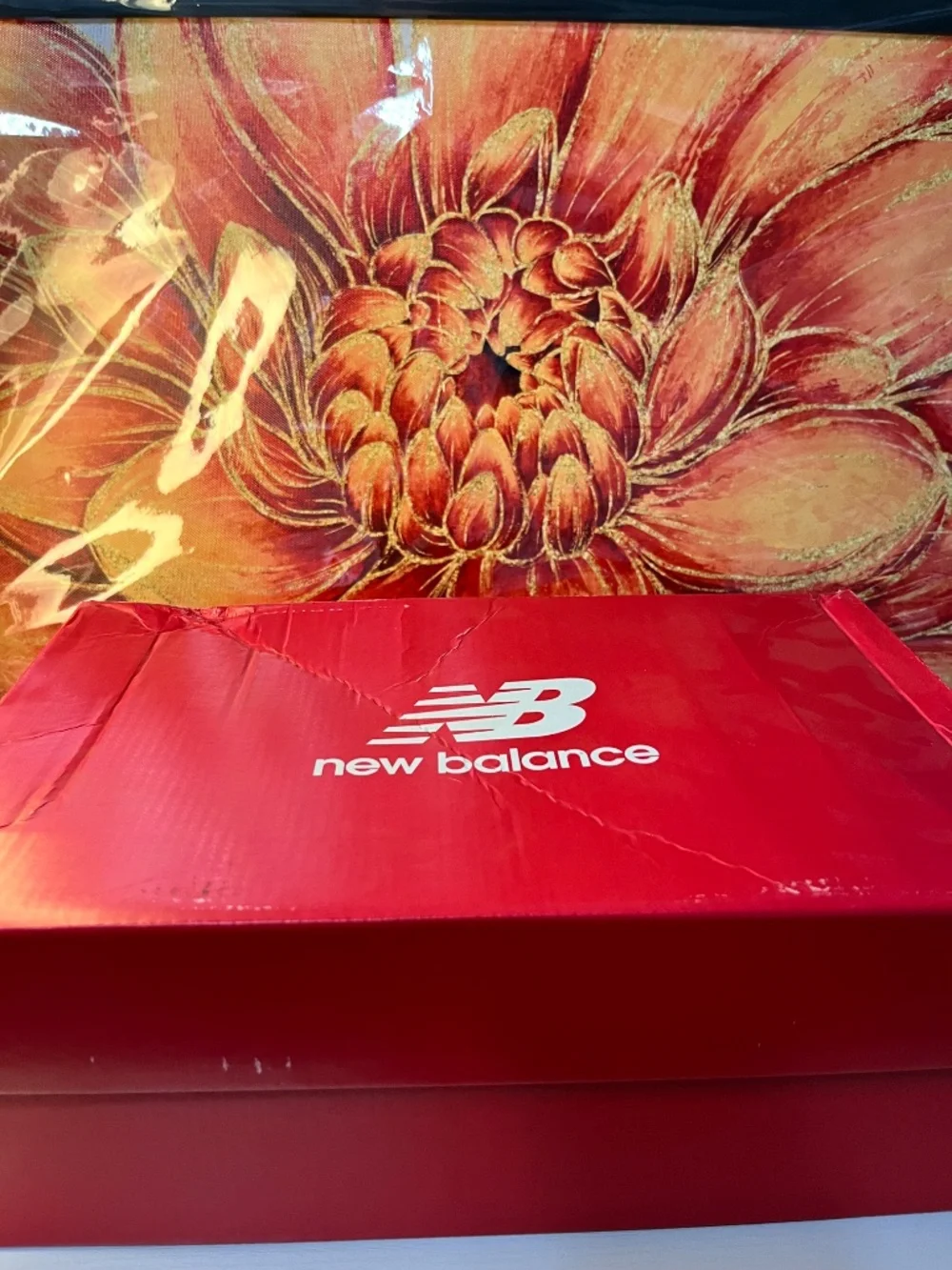 New Balance Ellipse Beige & Blue Foam Trainers